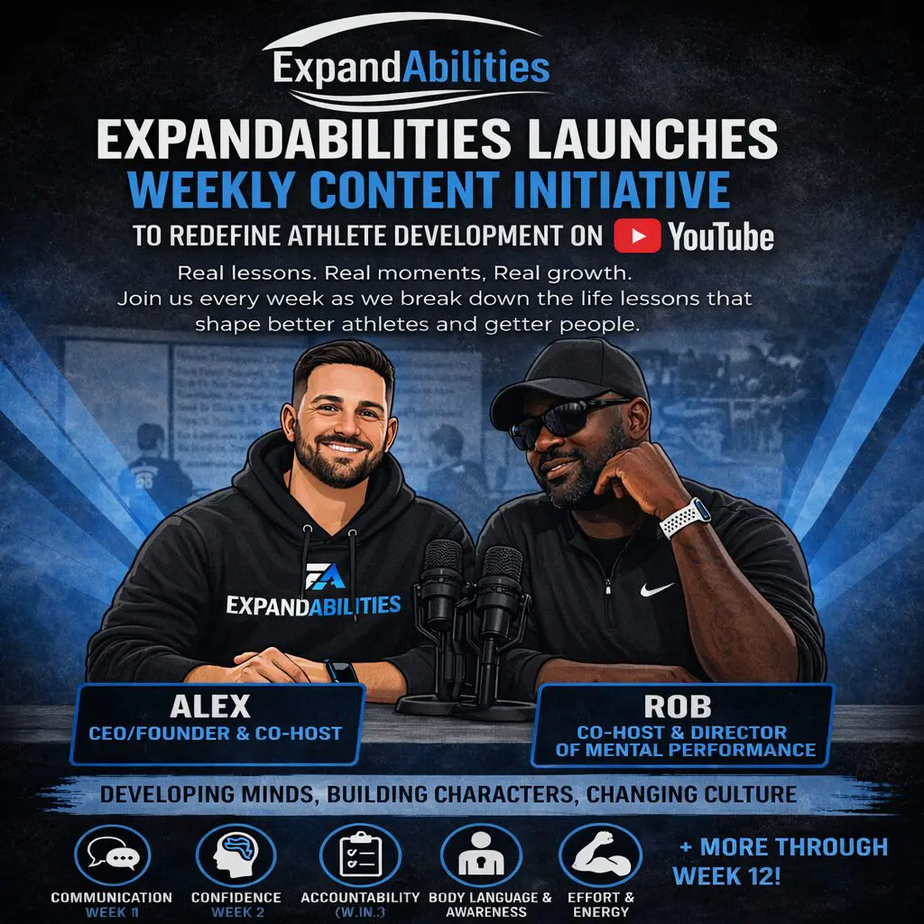 Two hosts promoting YouTube content initiative.