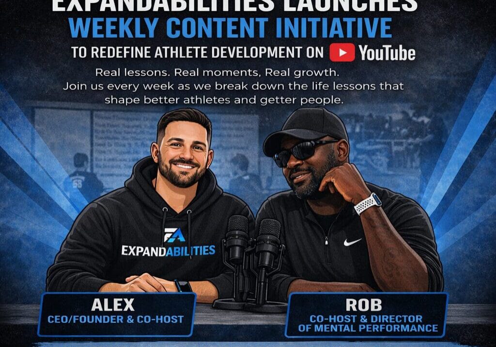 Two hosts promoting YouTube content initiative.